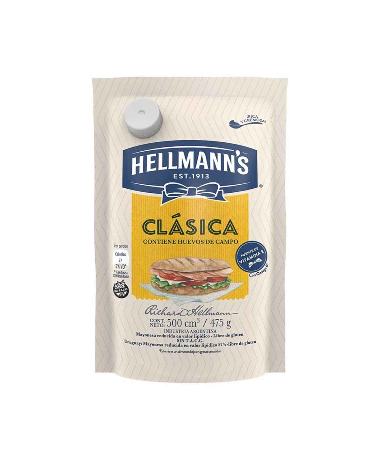 Mayonesa Hellmann's Clasica x 475 Gr